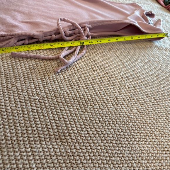 NWOT Thicker Cotton High Neck Side Ties Sleeveless Dress in Soft Pink - Picture 8 of 9